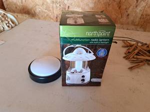 lot 357 image: Northpoint Multifunction Radio Lantern, Push Light (new)