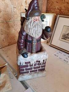 lot 359 image: Santa Claus Chimney Dcor