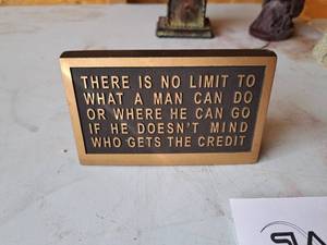 lot 400 image: There Is No Limit Sign
