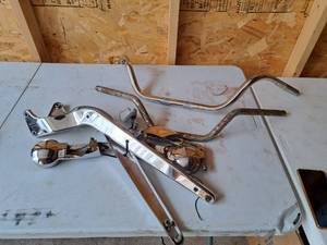 lot 401 image: Lot of (11) Motorcycle Parts - Handlebars, Guards, Light Assemblies