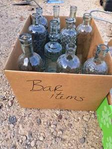 lot 435 image: Lot of (10) Vintage Wine Bottles