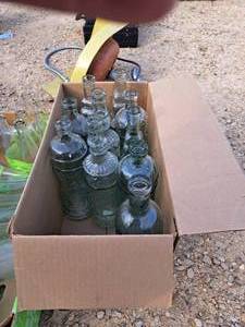 lot 435A image: Lot of (10) Vintage Wine Bottles