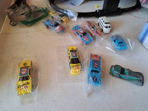 lot 475 image: Lot of (8) 143 Scale NASCAR #43 Adult Collectibles with (2) Vintage Toy Cars