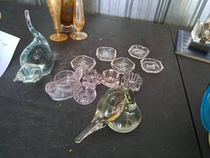 lot 550 image: Lot of (12) Crystal Home Dcor
