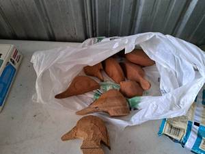 lot 558 image: Lot of (10) Duck Decoy Heads
