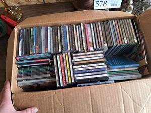 lot 589 image: Lot of (1 Box) Music CDs - Joe Satriani, Switchfoot, Collective Soul, Pink floyd, The Grateful Dead, and many more