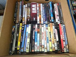 lot 525 image: Lot of (40) DVD Movies - Dodgeball, Shaggy Dog, WWII, Step Brothers, Footprints, Black Hawk Down, Miracle and many more