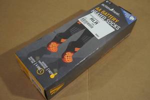 lot 47 image: NEW Action Heat Wool Heated Socks - LXL