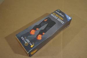 lot 54 image: NEW Action Heat Wool Heated Socks - LXL
