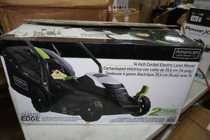lot 5 image: American Mower Co 14 Corded 11 Amp Electric Lawn Mower