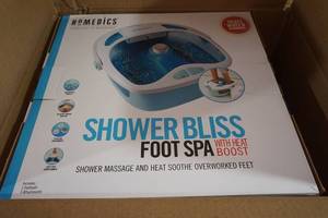 lot 203 image: Homedics Shower Bliss Foot Spa with Heat