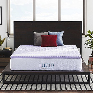 lot 11 image: NEW Lucid Comfort Collection 2 5-Zone Mattress Topper - California King