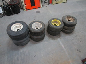lot 40 image: Garden Tractor & Golf Cart Wheels & Tires