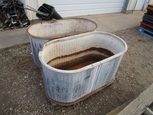 lot 89 image: (2) Livestock TanksPlanters