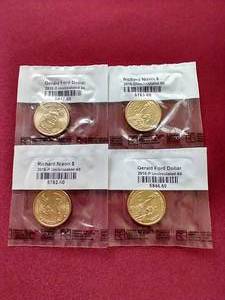 (4) Uncirculated Presidential $1 Coins