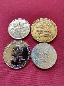(4) Vintage TokensMedals