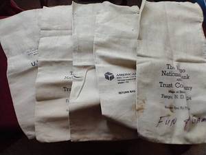 (5) Cloth Bank Bags