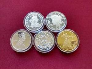 (5) Replica Coins
