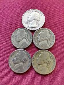 (5) Silver U.S. Coins