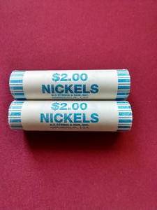 (2) Uncirculated Lewis & Clark Nickel Rolls