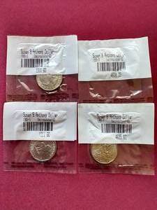 (4) Uncirculated Susan B Anthony $1 Coins