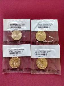 (4) Uncirculated Sacagawea $1 Coins