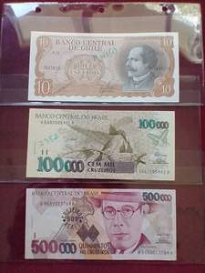 (3) Uncirculated Currency Notes - Brazil & Chile