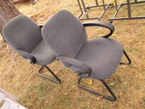 2 reception chairs...