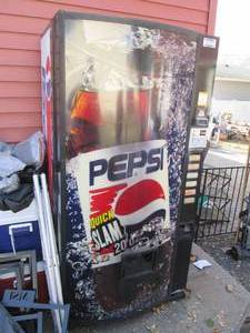 Upright Pepsi Vending Machine in pr...