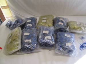 Large lot of clip-on artificial flo...