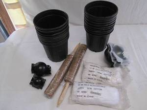 Planter pots, root ball starters, t...