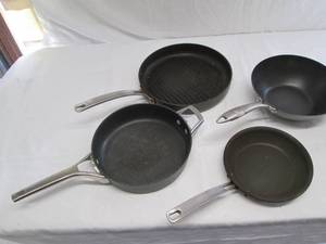Assorted brand lot of metal frying ...