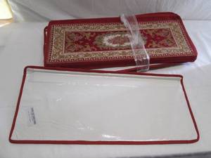 Stack of decorative stair covers (c...