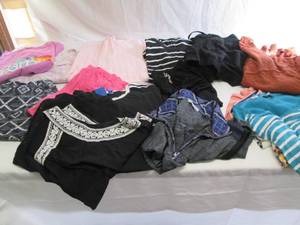 Box of assorted womens tops size X...