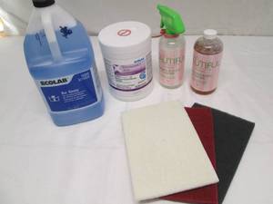 Box of eco-lab sanitizing wipes...