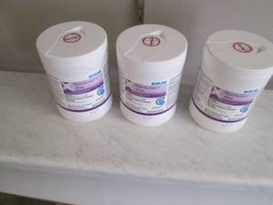 Box of eco-lab sanitizing wipes...