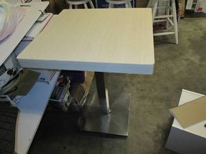 24 Square top cafe table with stai...