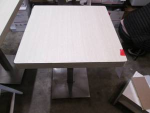 24 Square top cafe table with stai...