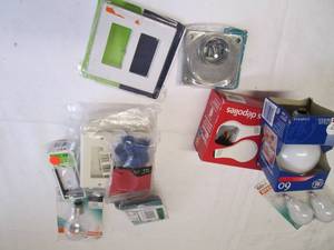 Box lot of assorted electrical supp...