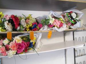Huge lot of assorted faux floral bo...
