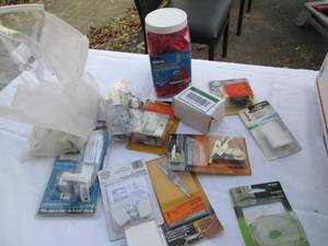 Box of assorted electrical supplies...