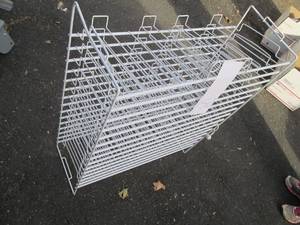 White coated metal framed organizer...