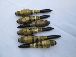 Lot of assorted helium tank valves....