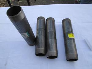 (4) 2x10x Black stainless steel pi...