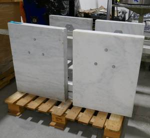 lot 7 image: 2 Marble tables