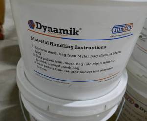lot 54 image: Pallet of pails of Tundra Dynamik zirconia ceramic support material-  56% zirconia