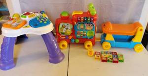 VTECH SIT TO STAND ULTIMATE LETTER TRAIN & SIT TO STAND LEARN & DISCOVER TABLE