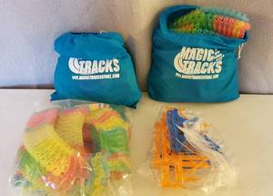 LARGE LOT OF MAGIC TRACKS OVER 40 FEET LONG APPROX 700 PIECES & ACCESSORIES