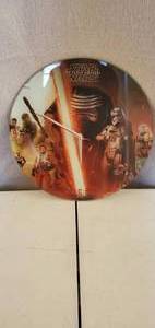 GLASS STAR WARS CLOCK 14 INCHES