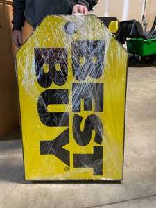 lot 31 image: Best Buy Logo  Price Tag, LED can letter with power supply, NIB